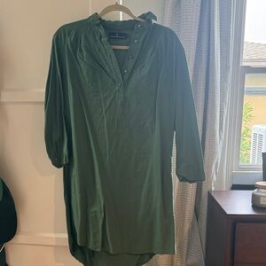 Pomander Place Sage Green Shirt Dress